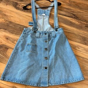 Stylish Women's Denim Overall Dress